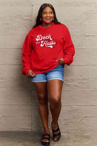 DECK THE HALLS Graphic Sweatshirt - 3 color options!