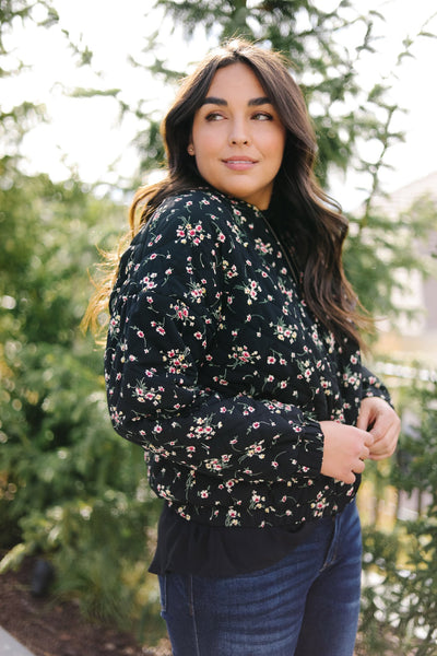 Floral Bomber Jacket