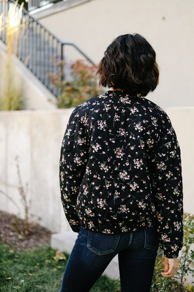 Floral Bomber Jacket