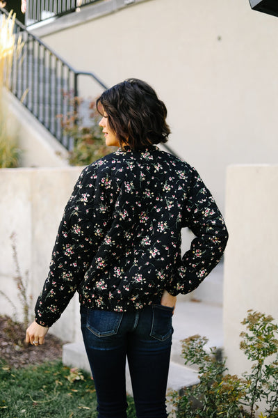 Floral Bomber Jacket