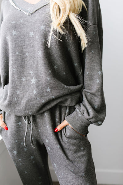 Galaxy Charcoal Top