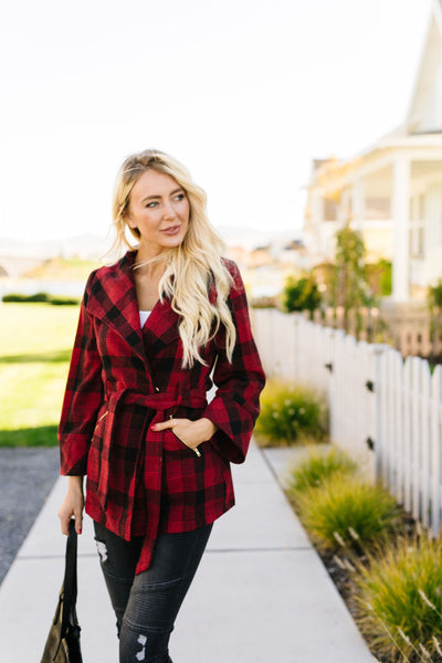 Gentle Breeze Plaid Jacket