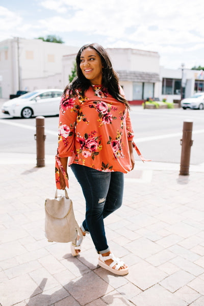 Ginger Fall Floral Blouse