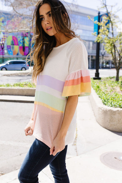 Glass Half Full Of Stripes Top