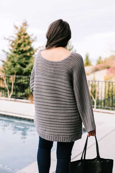 Good Lines Charcoal Sweater