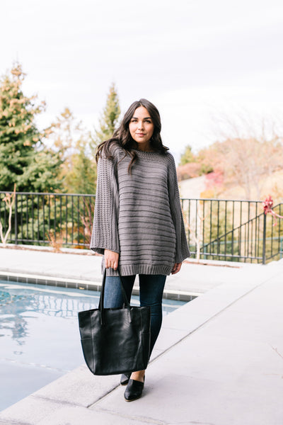 Good Lines Charcoal Sweater