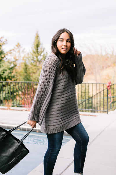 Good Lines Charcoal Sweater