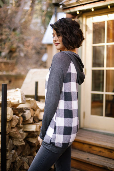 Good Or Plaid Raglan Hoodie