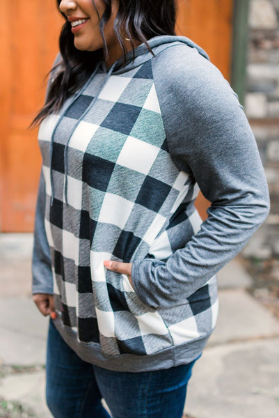 Good Or Plaid Raglan Hoodie