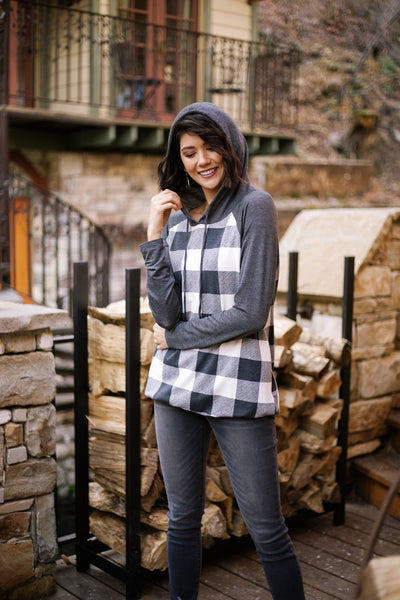 Good Or Plaid Raglan Hoodie