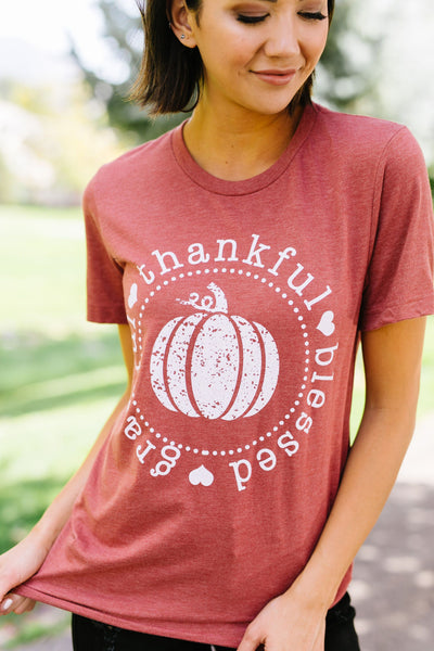 Grateful Thankful Blessed Tee