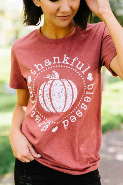 Grateful Thankful Blessed Tee