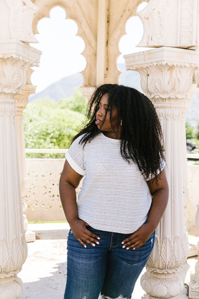 Heathered Stripes Top