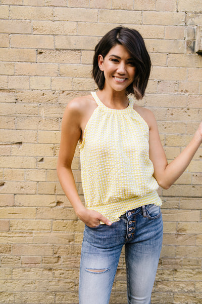 Hello Sunshine Smocked Halter