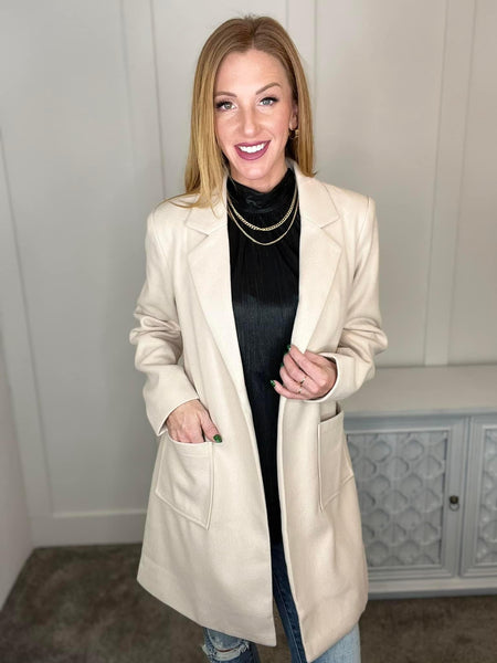 Can't Miss Out Jacket In Beige