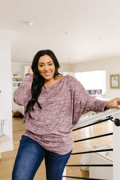 Isn't She Lovely Heathered Blush Top