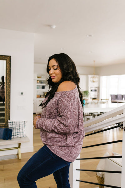 Isn't She Lovely Heathered Blush Top