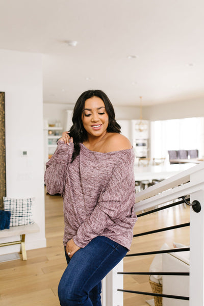 Isn't She Lovely Heathered Blush Top