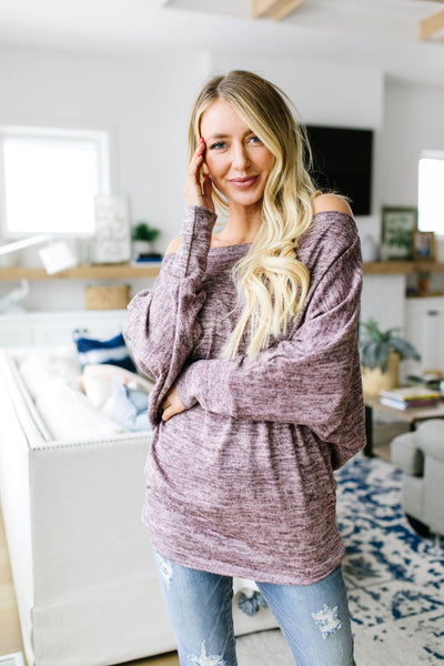 Isn't She Lovely Heathered Blush Top