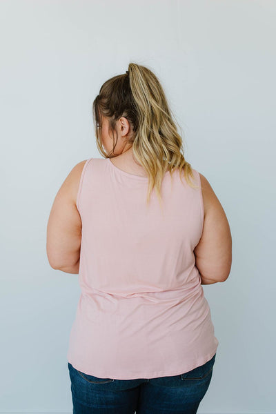 Lace & Shoulders Above The Rest Top In Blush