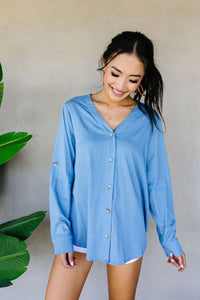 Light Denim Button-Down