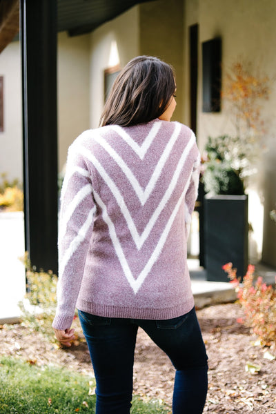 Lilac VVV Sweater