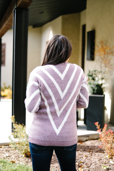 Lilac VVV Sweater