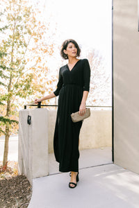 Maxed Out Black Maxi Dress