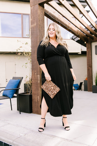 Maxed Out Black Maxi Dress