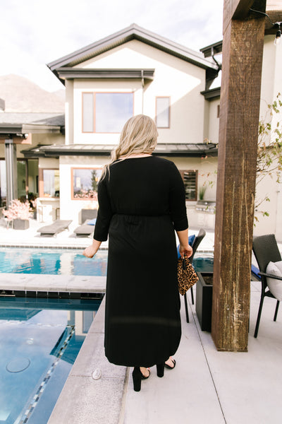 Maxed Out Black Maxi Dress