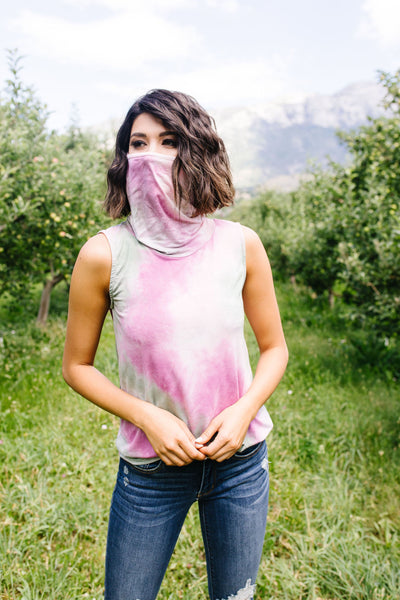 Overprotective Cowl Neck Top In Pink