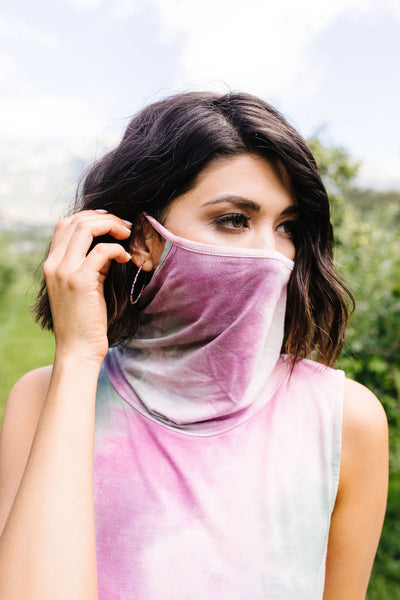 Overprotective Cowl Neck Top In Pink