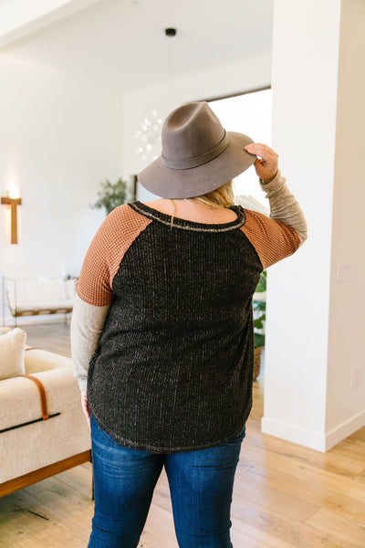 Paisley Color Block Top