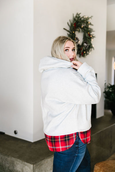 Peekaboo Plaid Hoodie