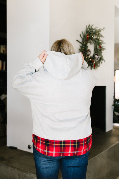 Peekaboo Plaid Hoodie