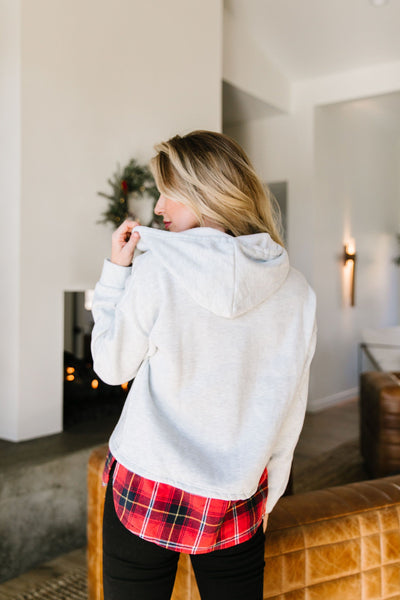 Peekaboo Plaid Hoodie