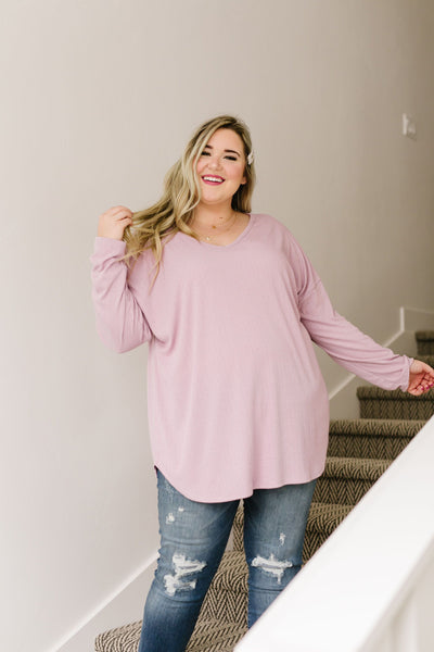 Pink Lavender Textured Top