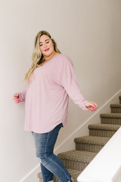 Pink Lavender Textured Top