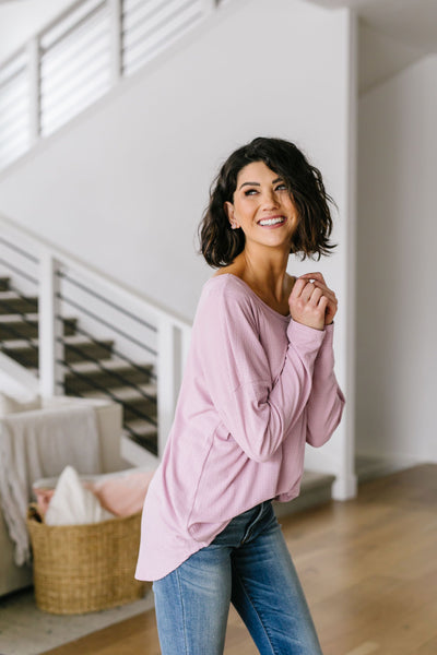 Pink Lavender Textured Top