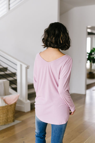 Pink Lavender Textured Top