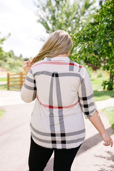 Posh Plaid Blouse