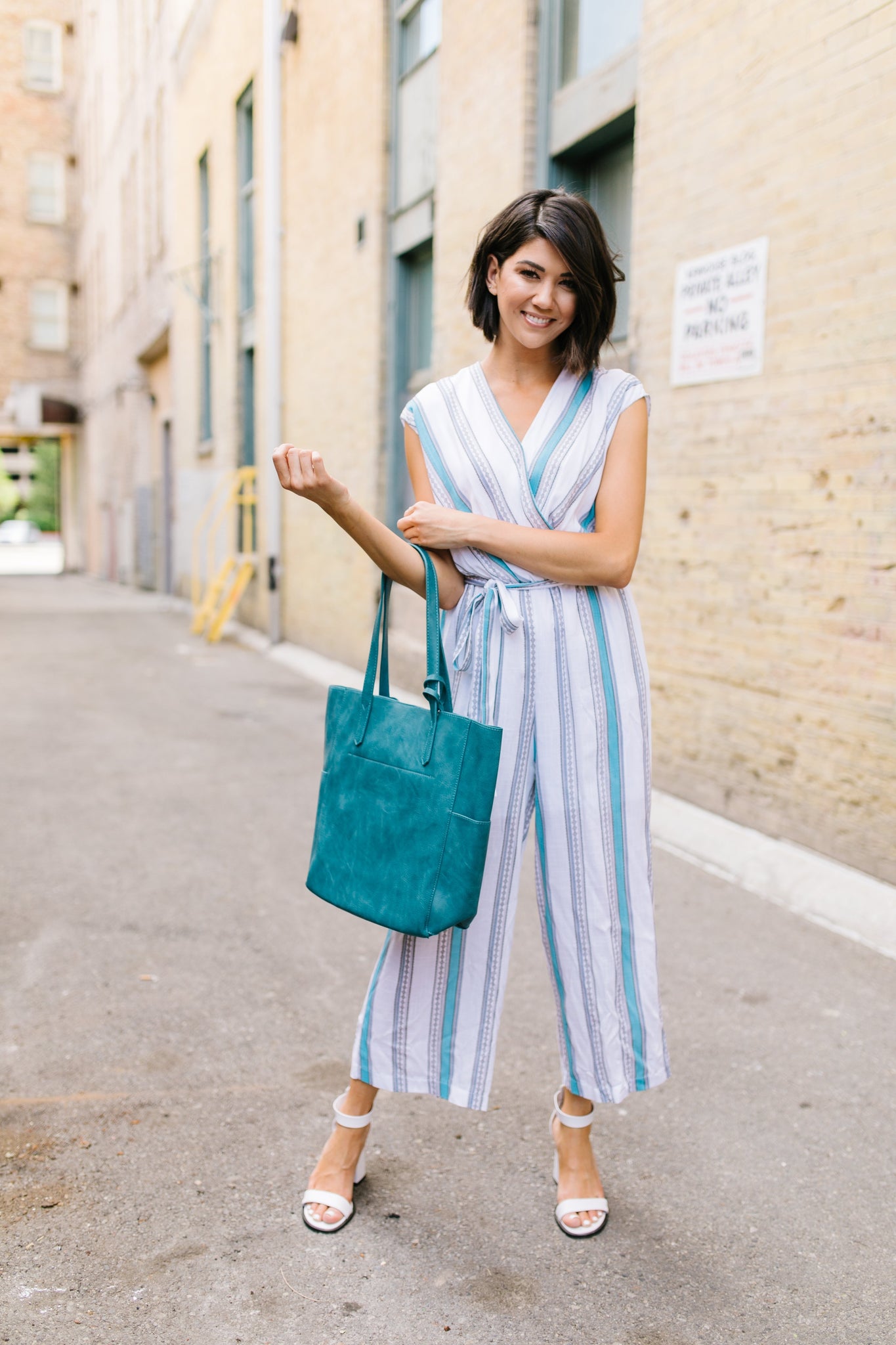 Pretty Woman Striped Jumpsuit