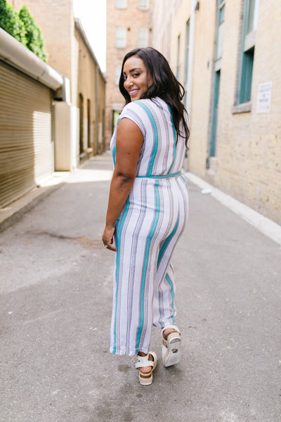 Pretty Woman Striped Jumpsuit