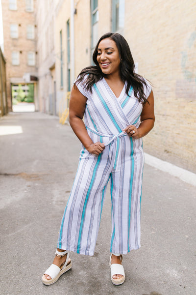 Pretty Woman Striped Jumpsuit