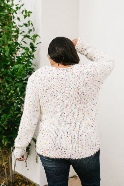 Rainbow Speckled Sweater