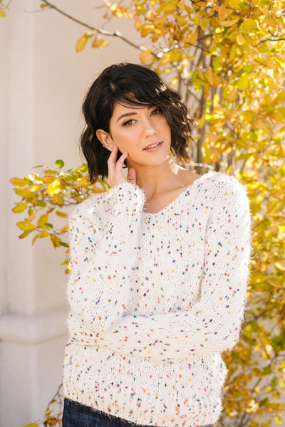 Rainbow Speckled Sweater