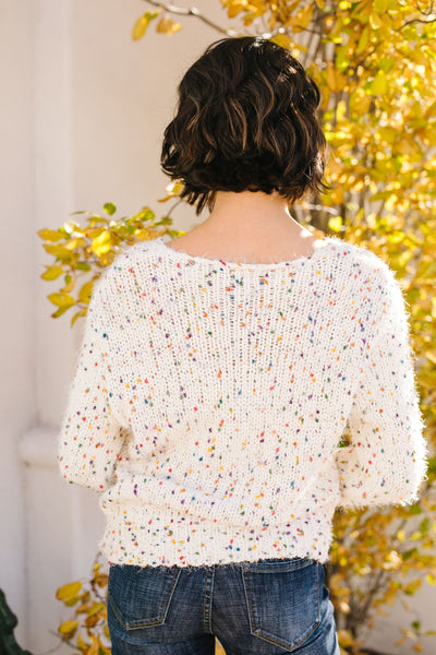 Rainbow Speckled Sweater