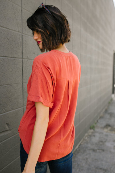 Rust Wrap Front Top