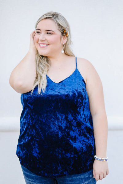 Secret Crush Cami In Navy