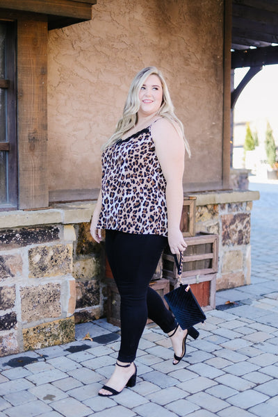 Seeing Spots Lace Trimmed Cami